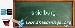 WordMeaning blackboard for spielburg
